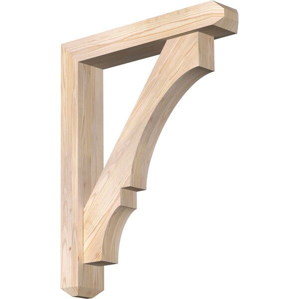 Ekena Millwork Balboa Craftsman Smooth Bracket w/ Offset Brace, Douglas Fir, 5 1/2"W x 30"D x 38"H BKT0604X30X38BOA04SDF - main